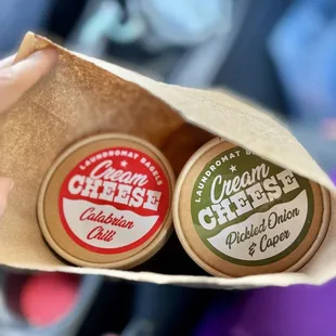 Two schmears and six bagels (lol)