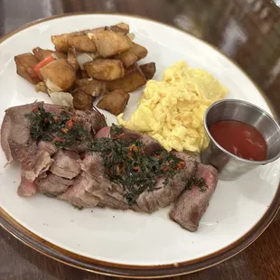 a plate of food on a table