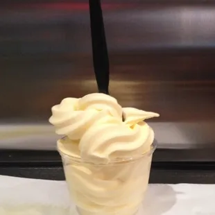 an ice cream in a cup