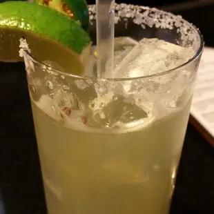 Jalapeño Cucumber Margarita hits the spot!