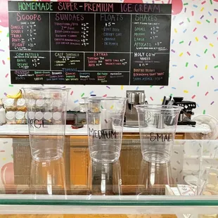 Milkshake/Float Sizes