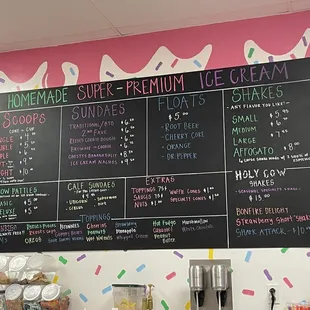 Updated Menu as of 7/26/23
