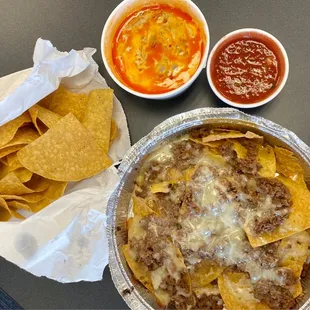 Beef Nachos $7.99 Choriqueso $5.49