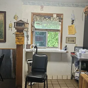 a view of the dining room