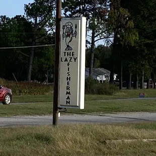 The front sign