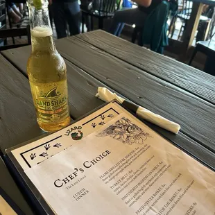 sushi and sashimi, drink