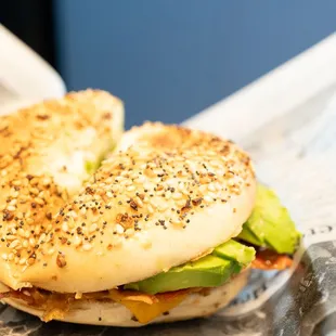 a bagel sandwich