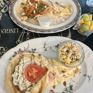 Honey Fried Chicken Crepe