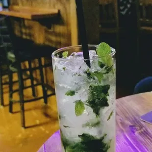 Great mojito! Well muddled mint and not too sweet