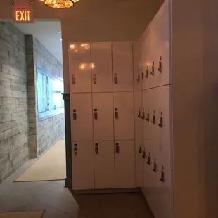 Plenty of locker space