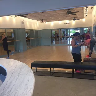 The front fitness studio