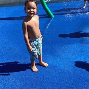 Outdoor water play area