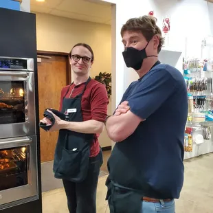 These guys were busy all night. Running drinks to people and cleaning up empty containers.