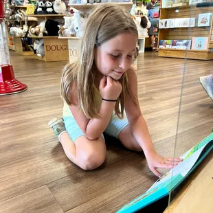 A reader caught in their element 
We absolutely love having your little readers stop by!