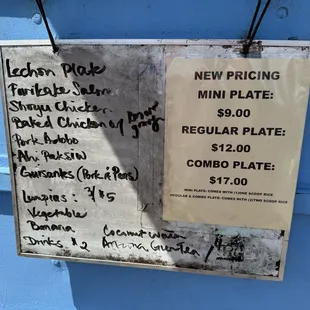 October 14, 2024 menu