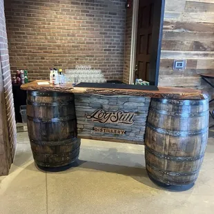 Bar area in breezeway