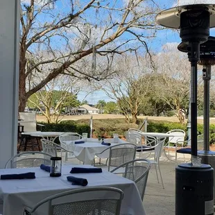 View from our outdoor front porch table.