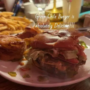 Green Chili Burger