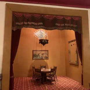 the interior of the restaurant