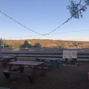 View across from restaurant across tracks.