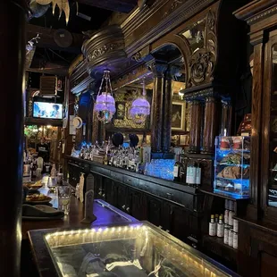the bar