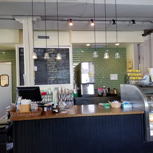 a bakery counter with a counter top