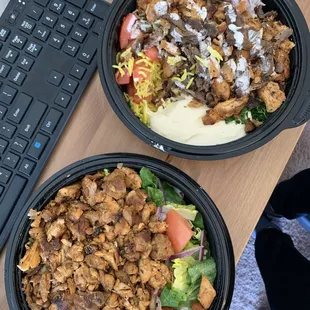 Chicken Shawarma &amp; Mixed Shawarma Bowls