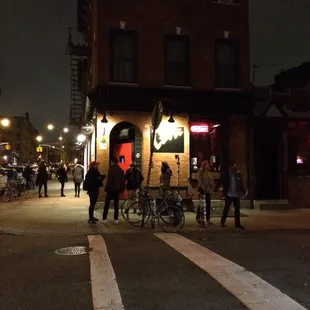 Friends outside the Levee on Saturday night!!