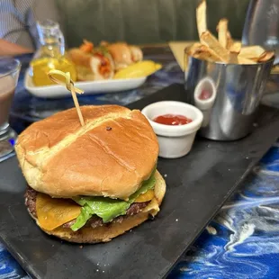 Surf &amp; turf burger