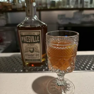 Sazerac cocktail with Pikesville rye