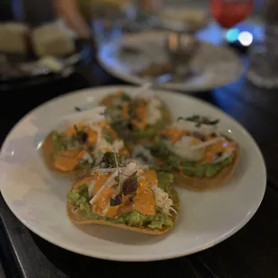 Warm Crab Tostadas