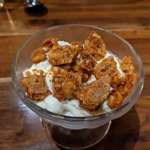 Coconut Milk Panna Cotta | lychee crèmeux | wasabi | mix nut crumble -$15