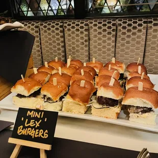 catered event - lex mini burgers