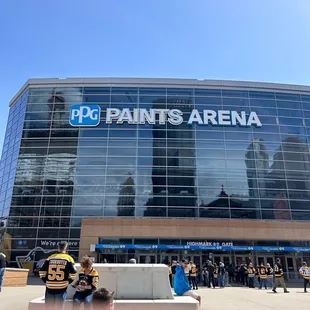 Front of arena