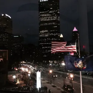 Nice view of the city skyline.