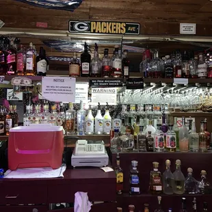 Our view from the bar.