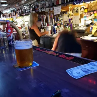 My kind of bar! Strong and cheap drinks