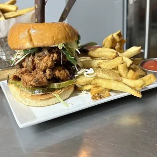 I recommend the chicken sandwich, it's delicious