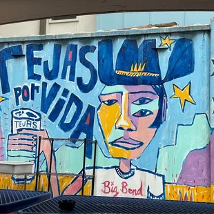 Mural out back on the patio