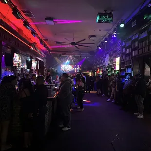 a crowd of people