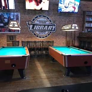 The Library has pool!