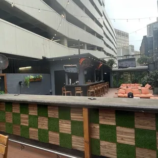 Outdoor seating rooftop