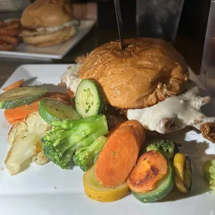 Chicken Parmesan sandwich