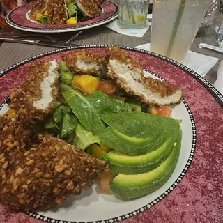 Mango Pecan Encrusted Chicken Salad