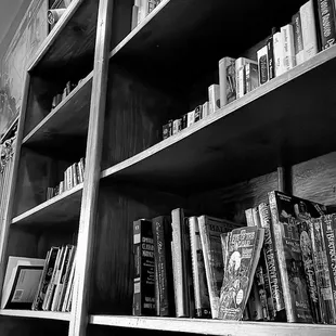 Bookshelf. All types of books.