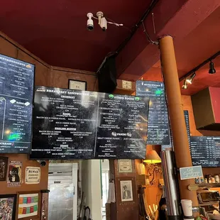 menu is huge