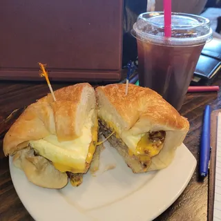 Sausage, Egg & Cheese Croissant Sandwich