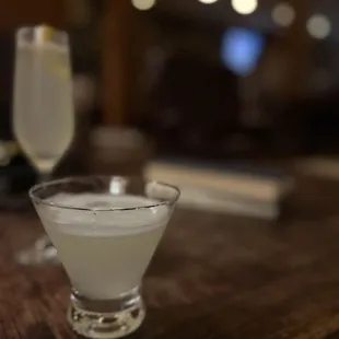 French 75 &amp; lemon drop martini
