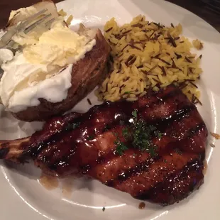 Maple Bourbon Pork Chop