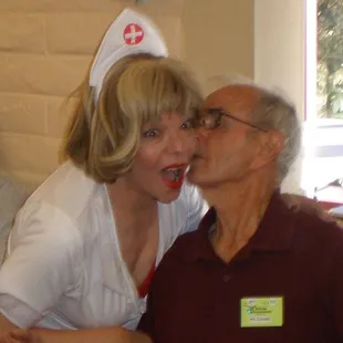 Naughty nurse singing telegram